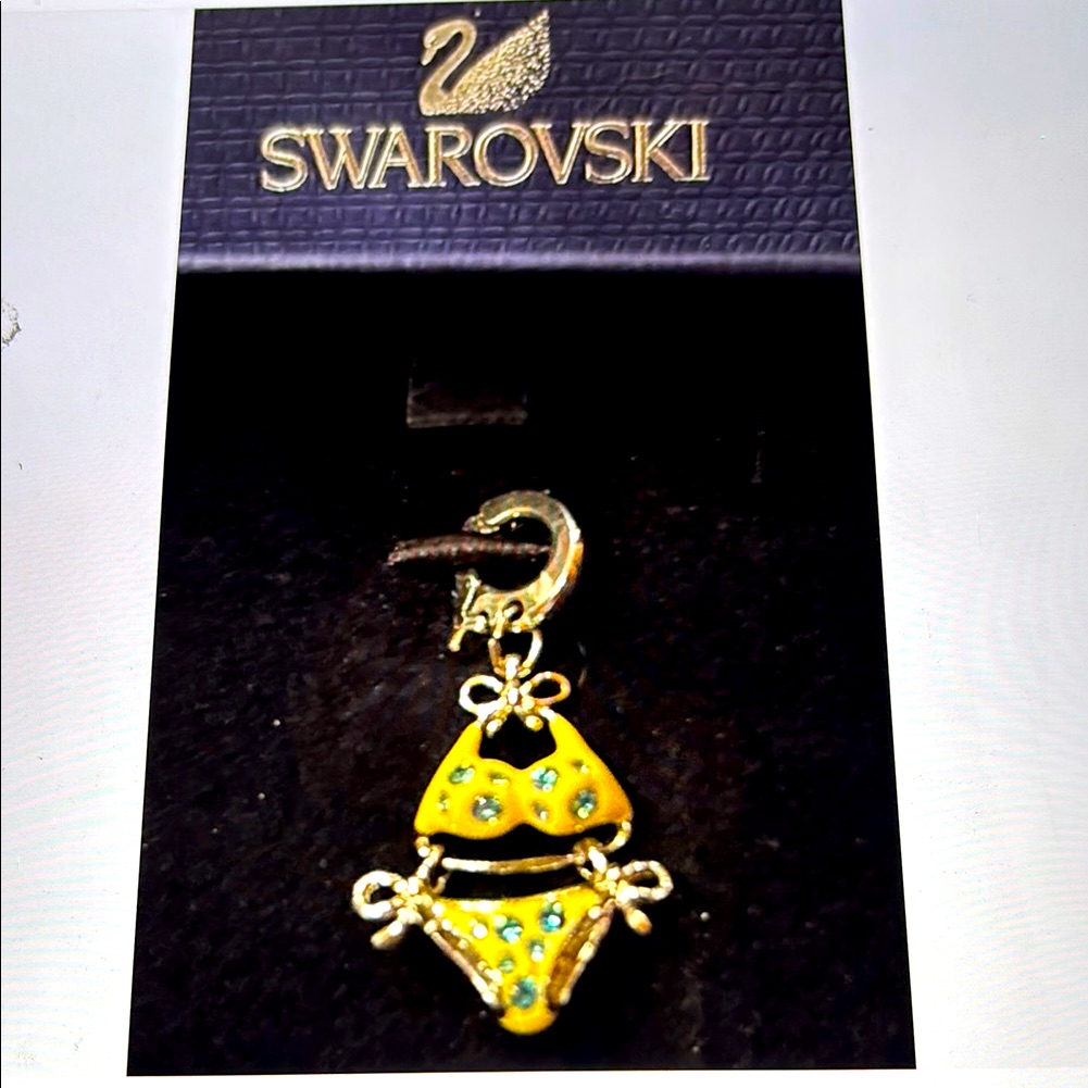 Swarovski Yellow Polka Dot Bikini Charm